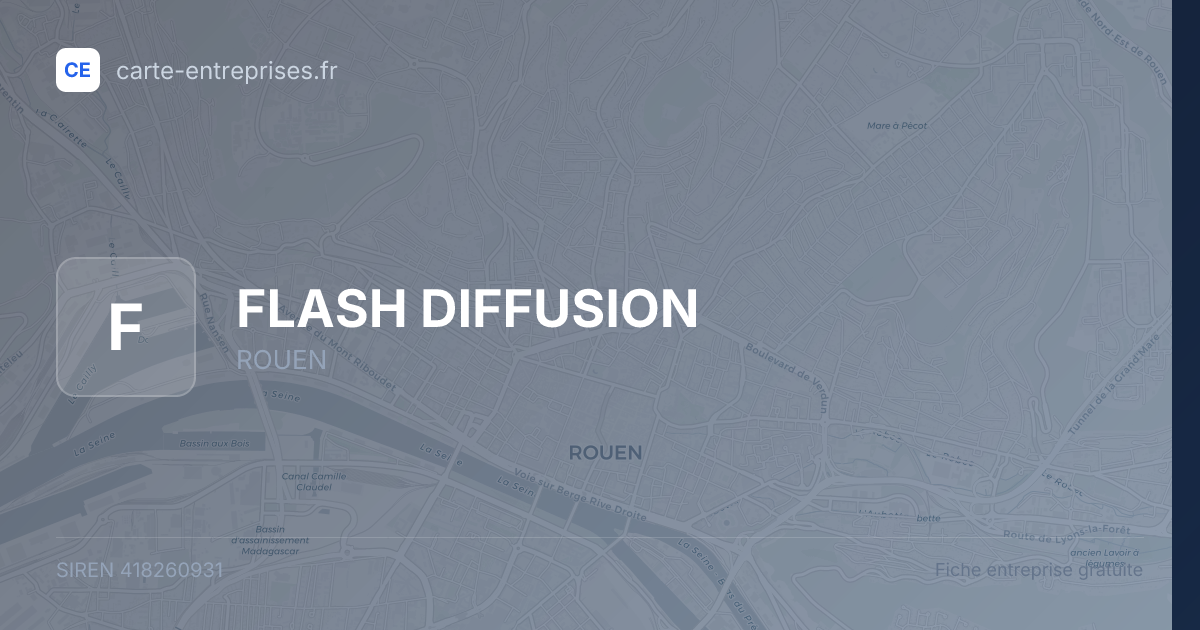 FLASH DIFFUSION — 418260931 — fiche entreprise