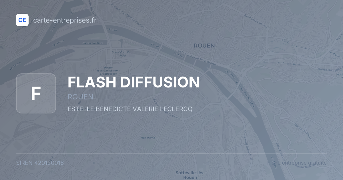 FLASH DIFFUSION — 420120016 — fiche entreprise