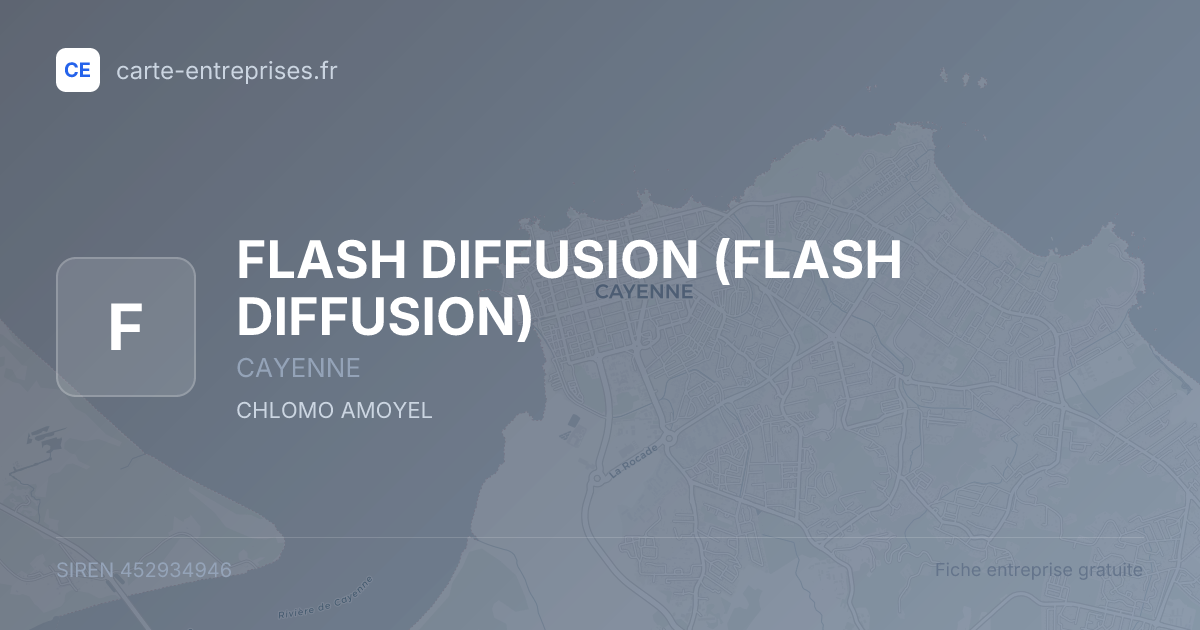 FLASH DIFFUSION — 452934946 — fiche entreprise