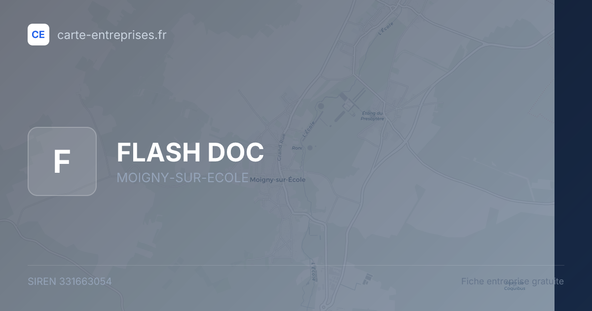 FLASH DOC — 331663054 — fiche entreprise