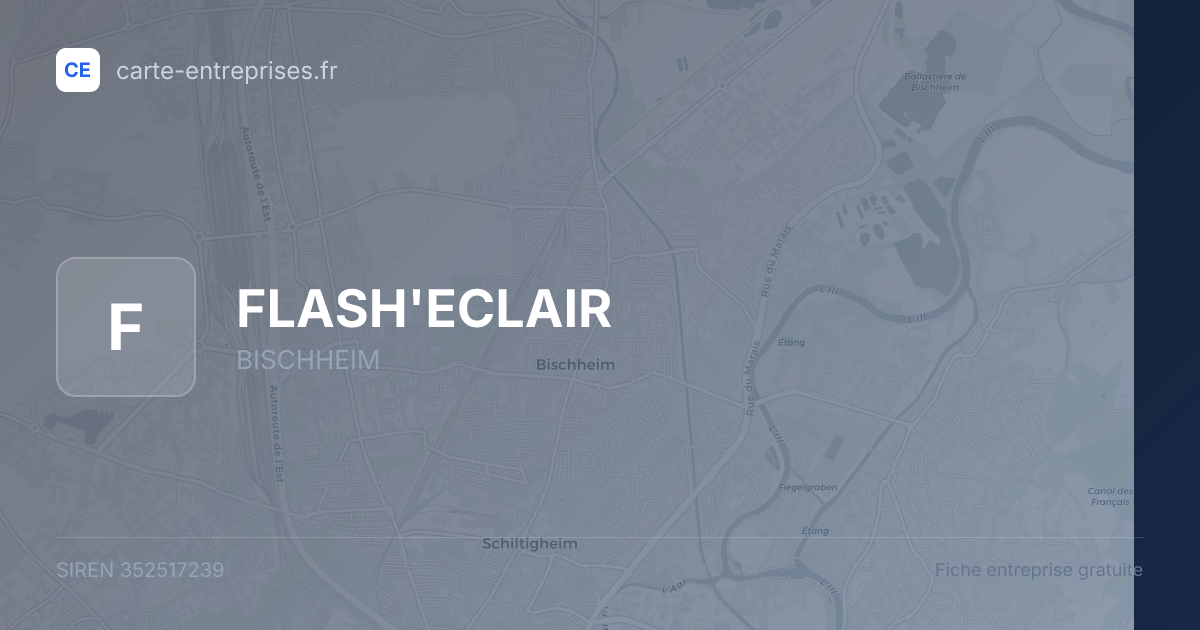 FLASH'ECLAIR — 352517239 — fiche entreprise