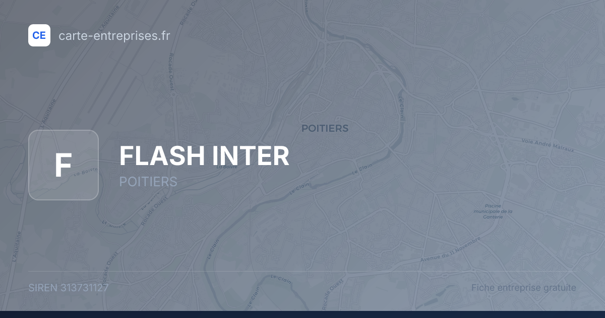 FLASH INTER — 313731127 — fiche entreprise