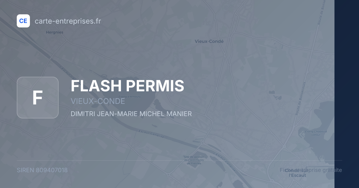 FLASH PERMIS — 809407018 — fiche entreprise