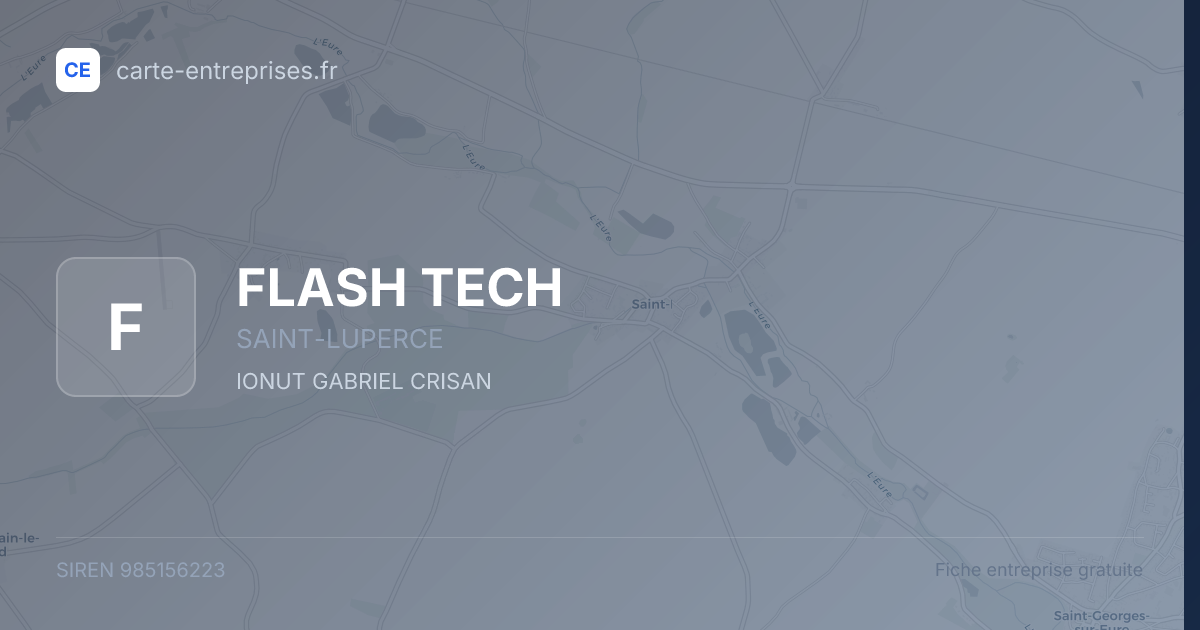 FLASH TECH — 985156223 — fiche entreprise