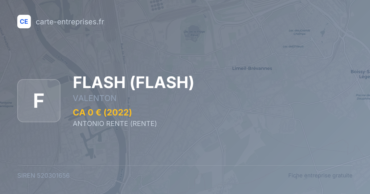 FLASH — 520301656 — fiche entreprise