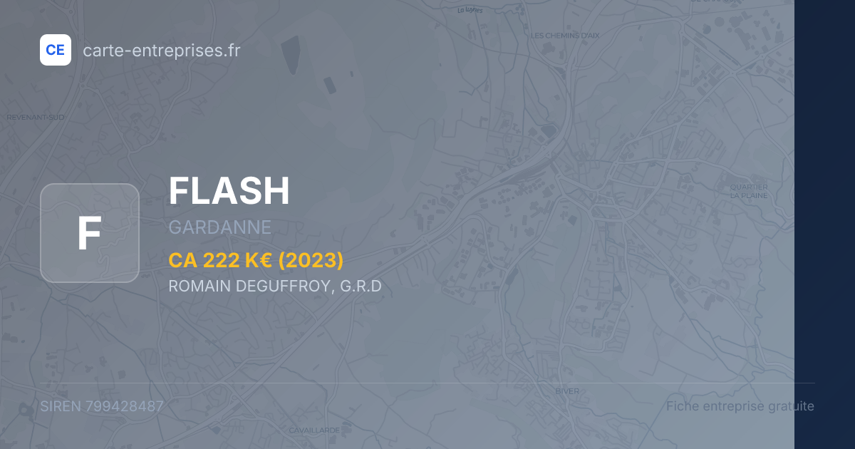 FLASH — 799428487 — fiche entreprise