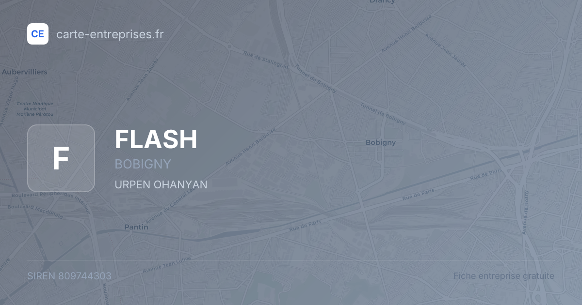 FLASH — 809744303 — fiche entreprise