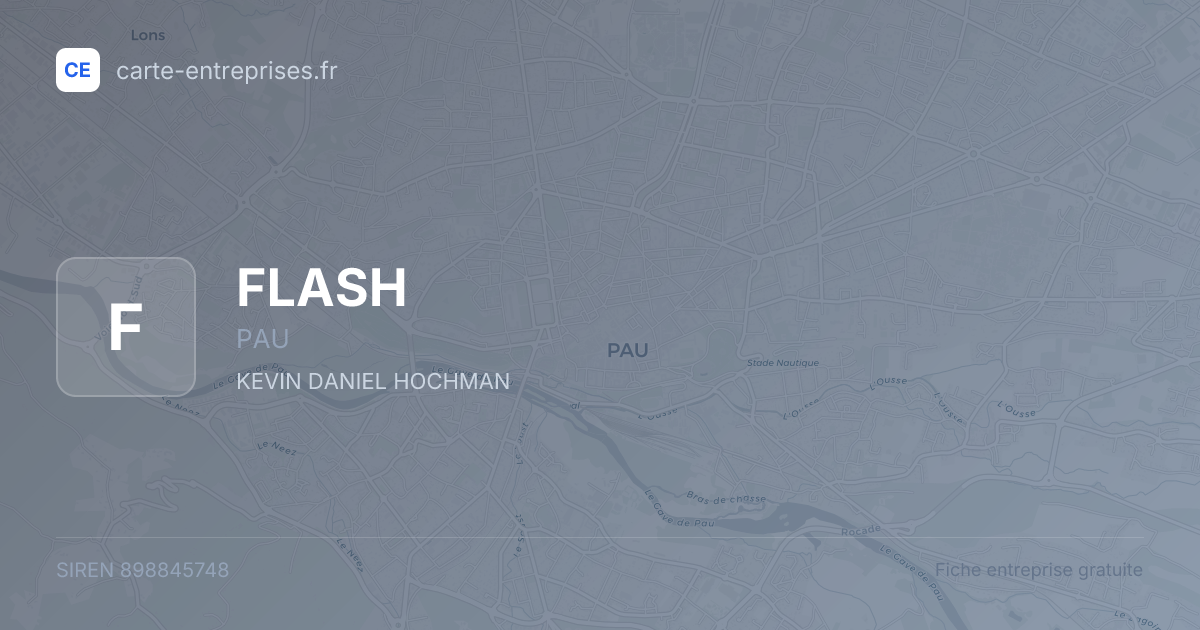 FLASH — 898845748 — fiche entreprise