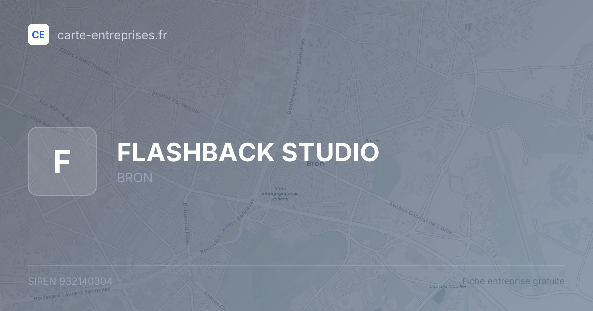 FLASHBACK STUDIO — 932140304 — fiche entreprise