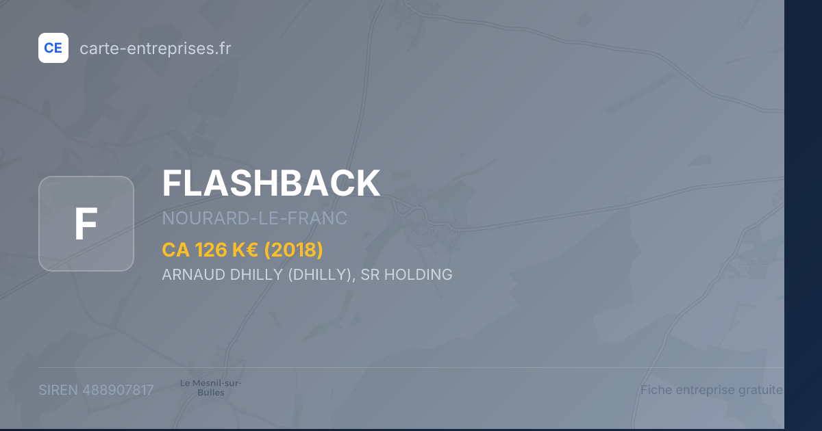 FLASHBACK — 488907817 — fiche entreprise