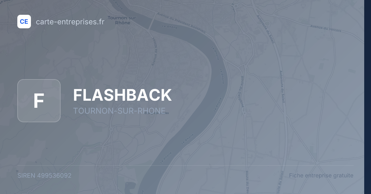FLASHBACK — 499536092 — fiche entreprise