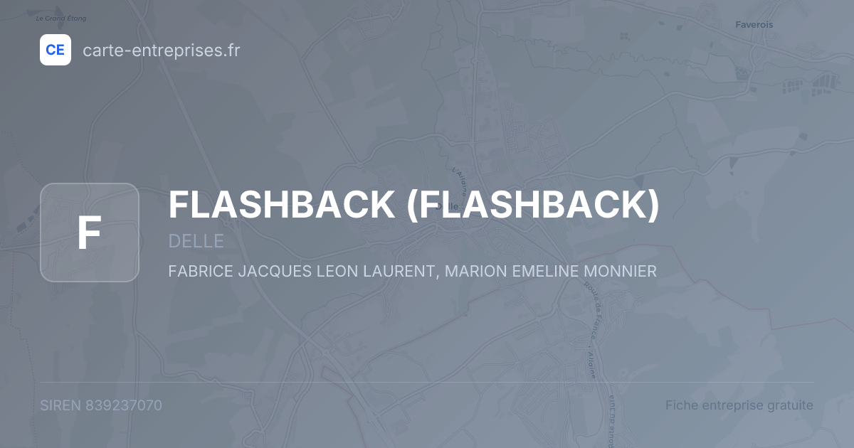 FLASHBACK — 839237070 — fiche entreprise