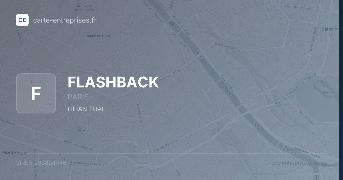 FLASHBACK — 933894446 — fiche entreprise