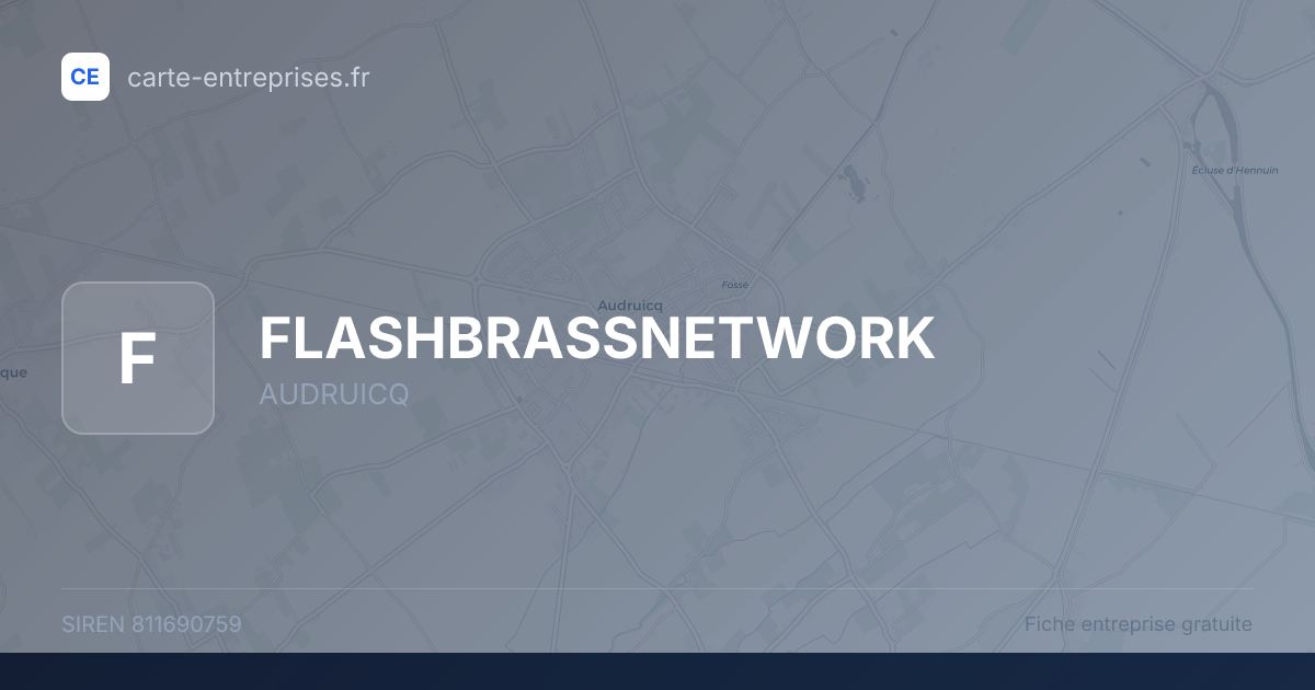 FLASHBRASSNETWORK — 811690759 — fiche entreprise