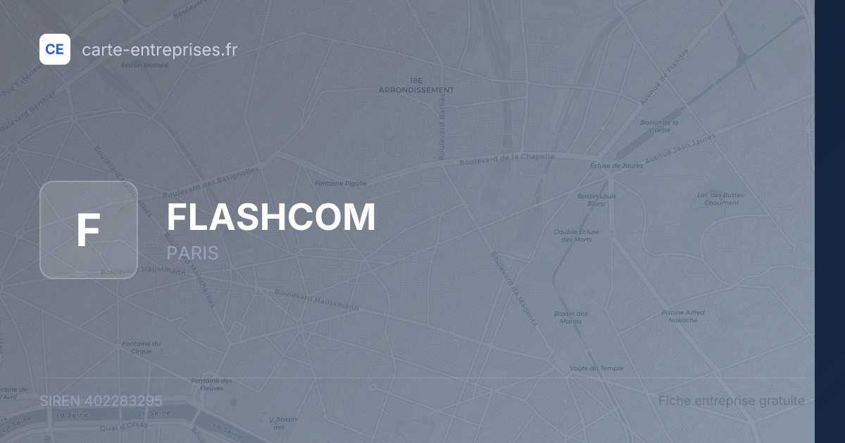 FLASHCOM — 402283295 — fiche entreprise