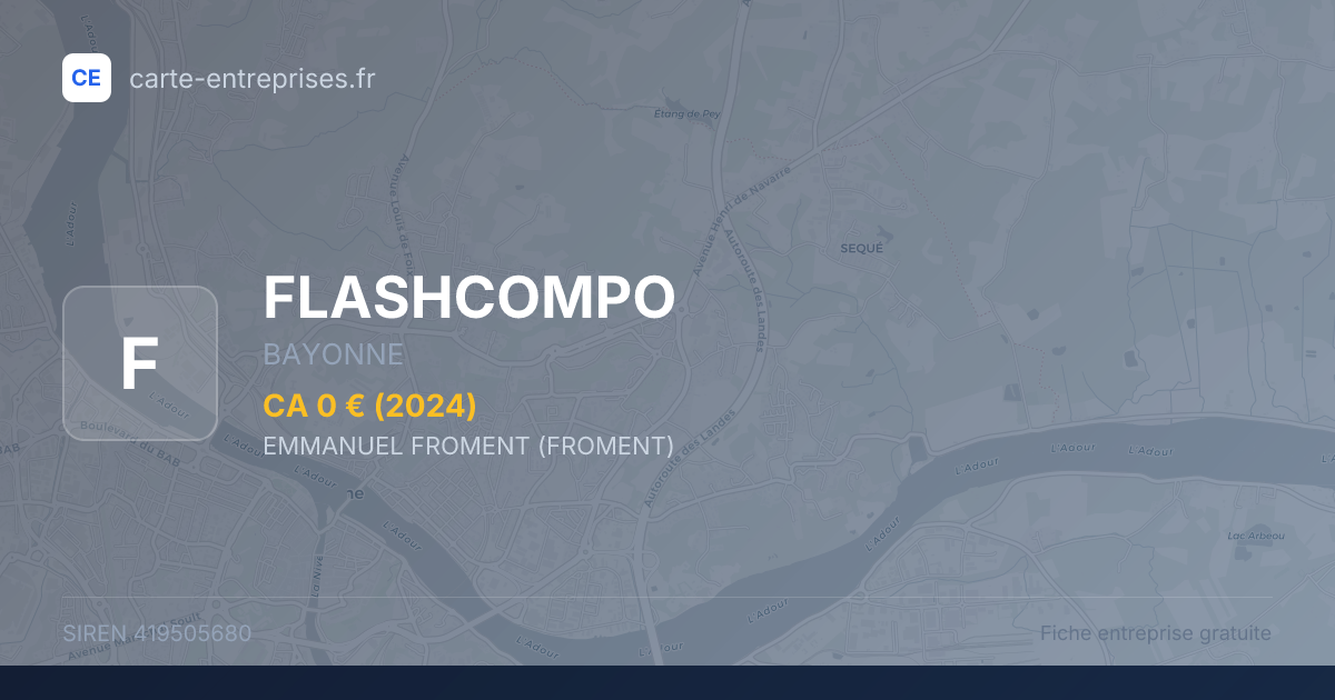 FLASHCOMPO — 419505680 — fiche entreprise