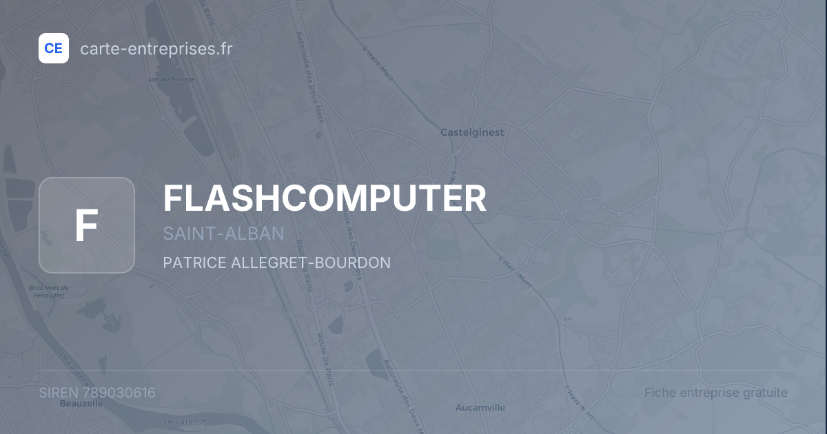 FLASHCOMPUTER — 789030616 — fiche entreprise