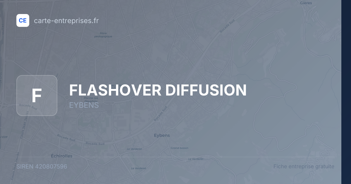 FLASHOVER DIFFUSION — 420807596 — fiche entreprise