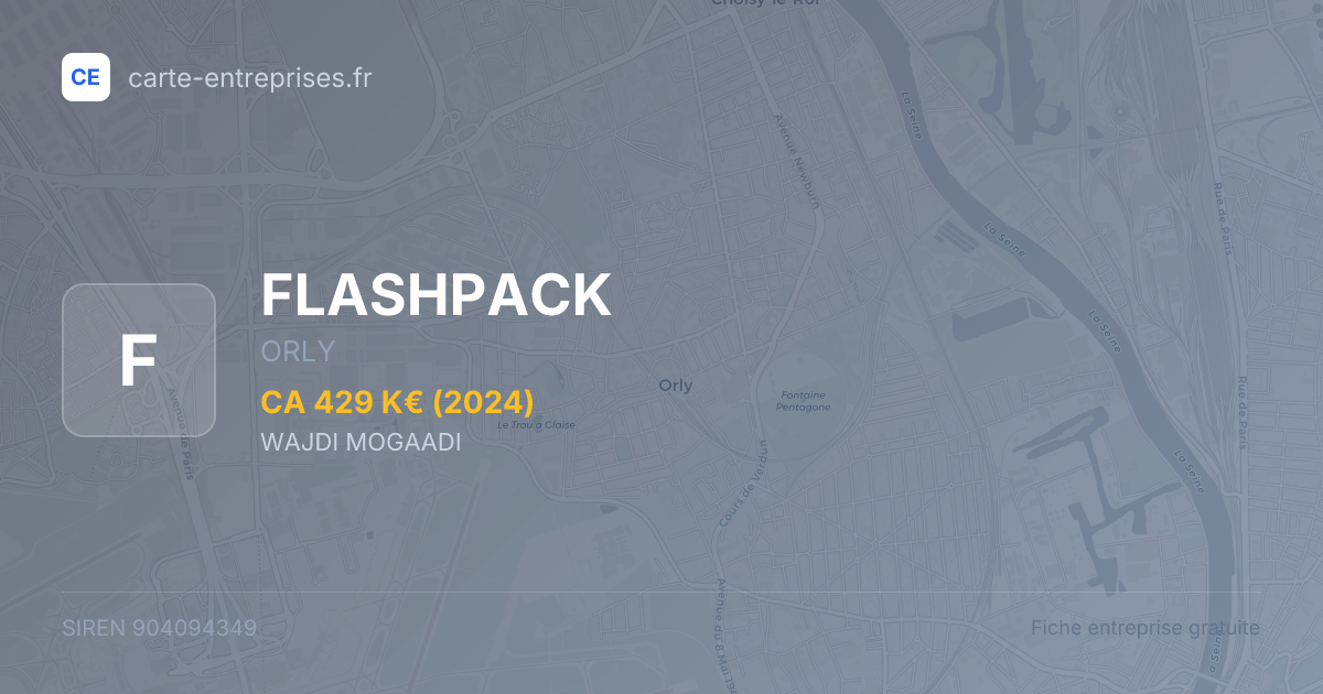FLASHPACK — 904094349 — fiche entreprise