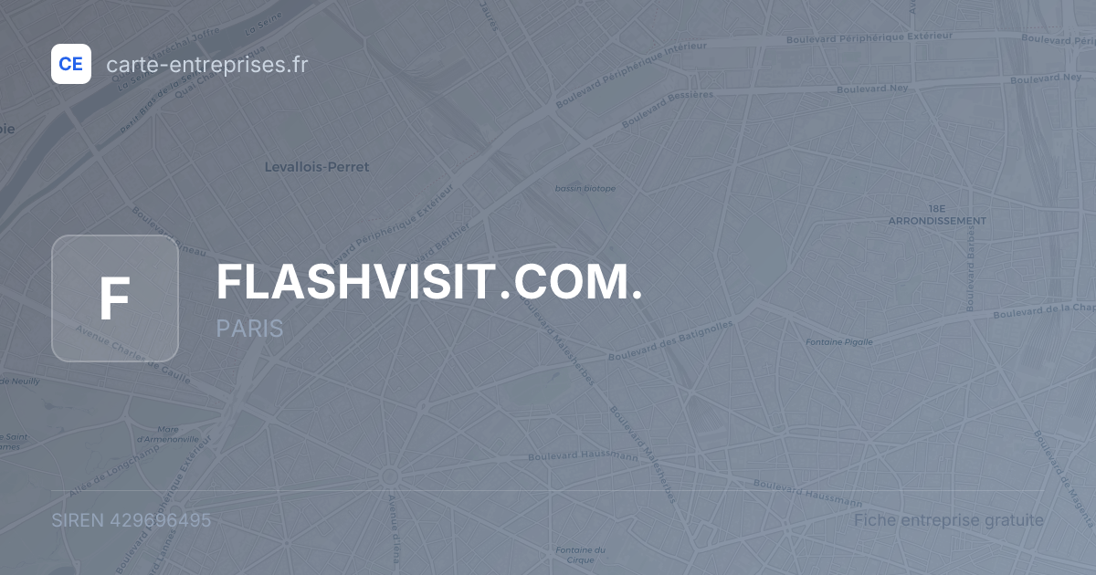 FLASHVISIT.COM. — 429696495 — fiche entreprise