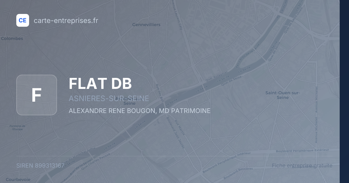 FLAT DB — 899313167 — fiche entreprise