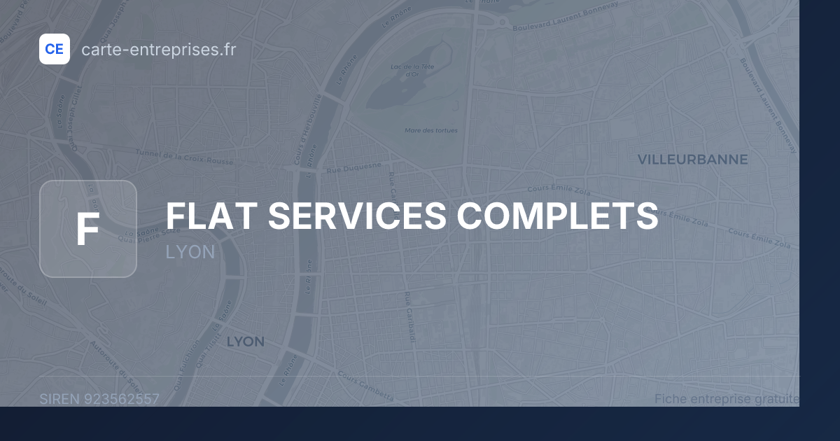 FLAT SERVICES COMPLETS — 923562557 — fiche entreprise