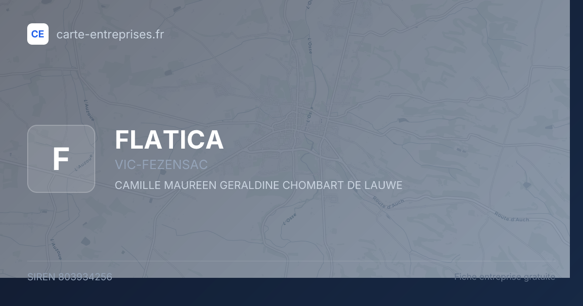 FLATICA — 803934256 — fiche entreprise