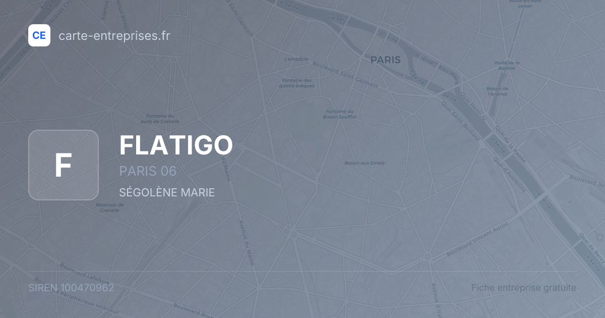 FLATIGO — 100470962 — fiche entreprise