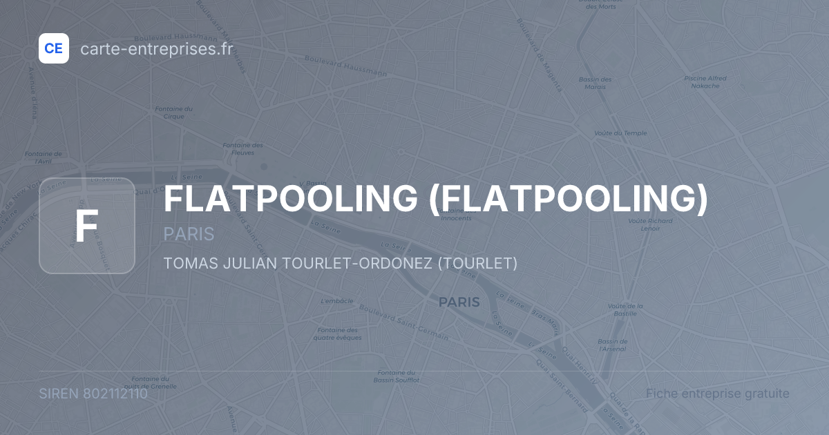 FLATPOOLING — 802112110 — fiche entreprise