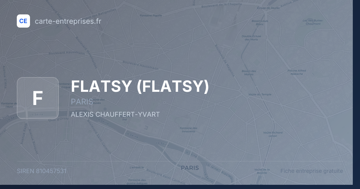 FLATSY — 810457531 — fiche entreprise