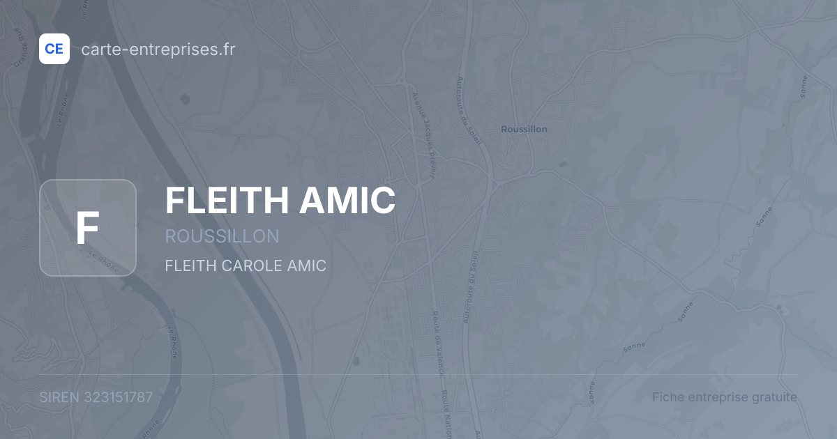 FLEITH AMIC — 323151787 — fiche entreprise