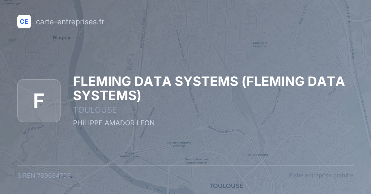 FLEMING DATA SYSTEMS — 789694759 — fiche entreprise
