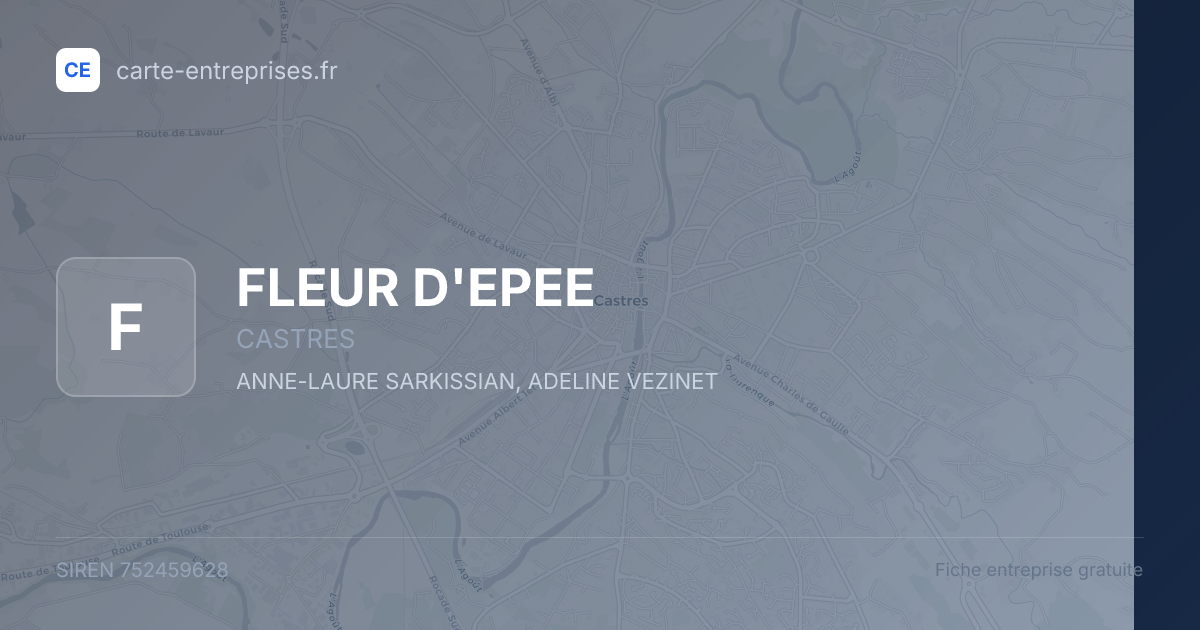 FLEUR D'EPEE — 752459628 — fiche entreprise