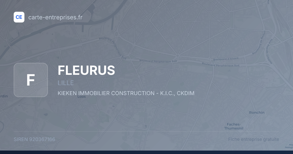 FLEURUS — 920367166 — fiche entreprise
