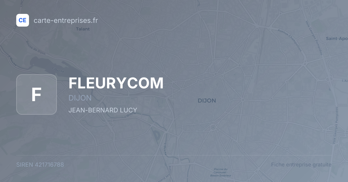 FLEURYCOM — 421716788 — fiche entreprise