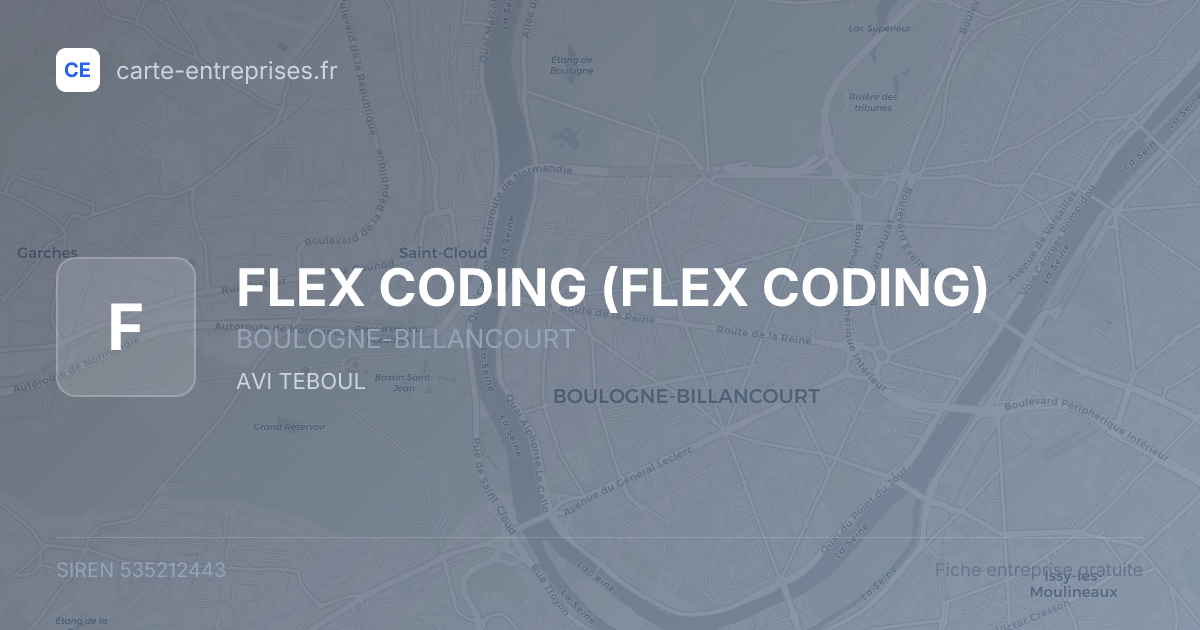 FLEX CODING — 535212443 — fiche entreprise