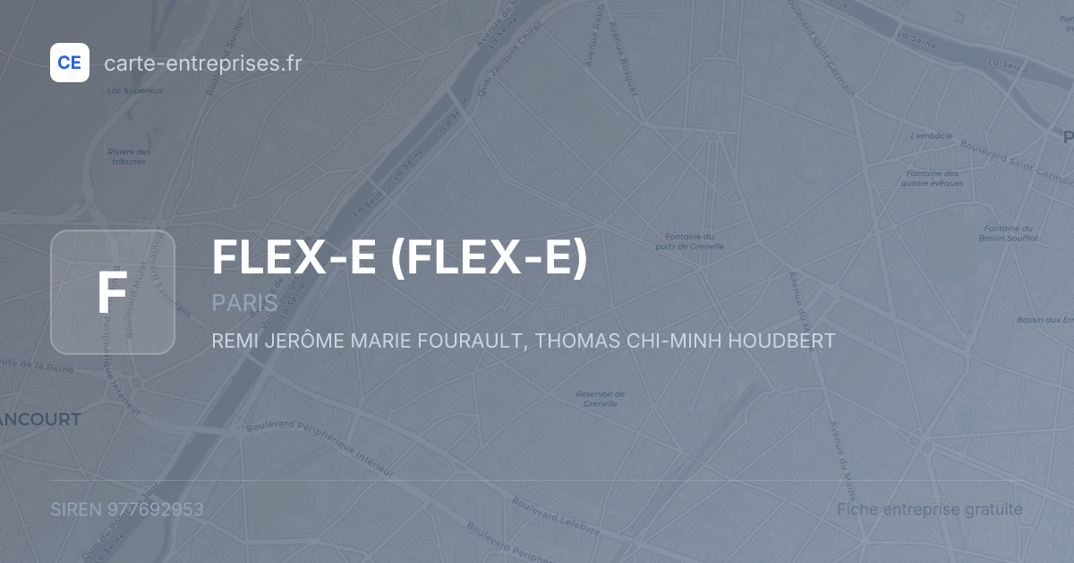 FLEX-E — 977692953 — fiche entreprise