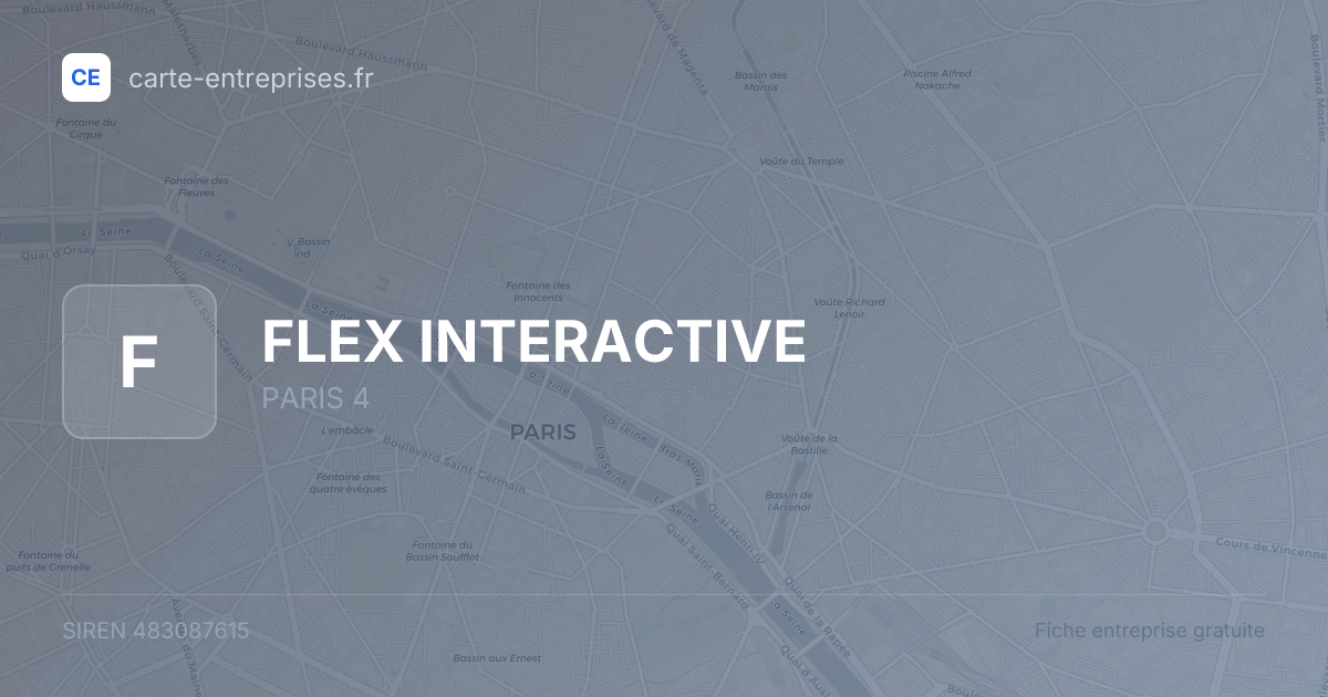 FLEX INTERACTIVE — 483087615 — fiche entreprise