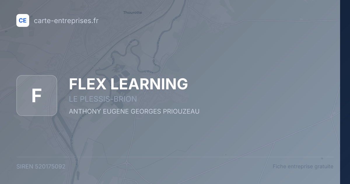 FLEX LEARNING — 520175092 — fiche entreprise