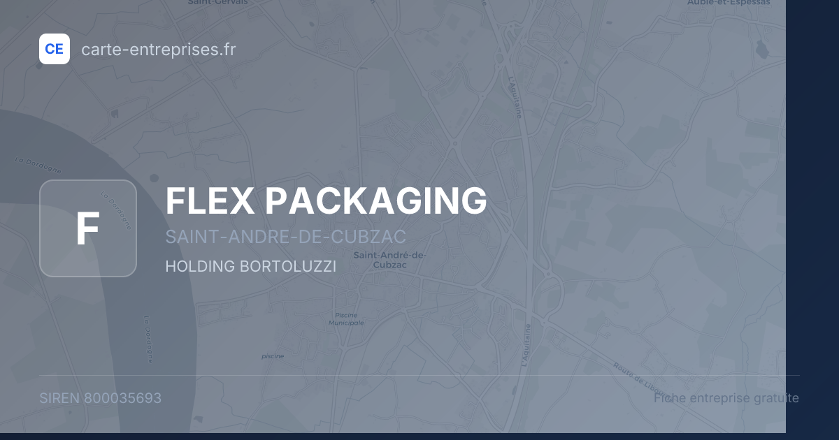 FLEX PACKAGING — 800035693 — fiche entreprise