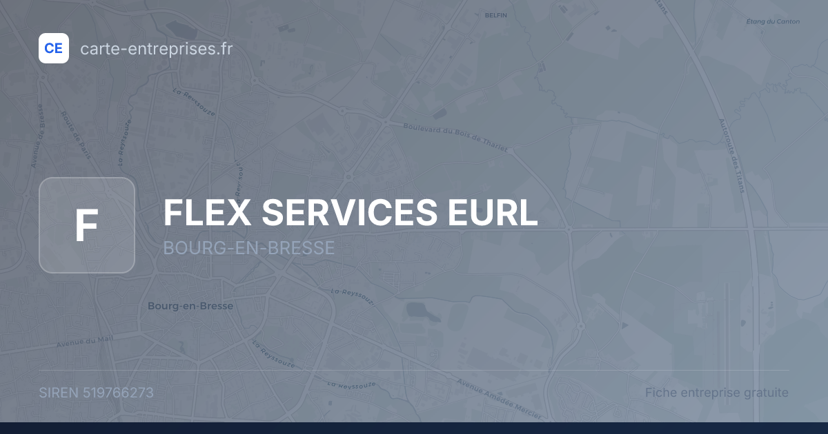 FLEX SERVICES EURL — 519766273 — fiche entreprise