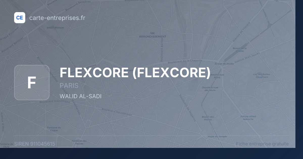 FLEXCORE — 911045615 — fiche entreprise