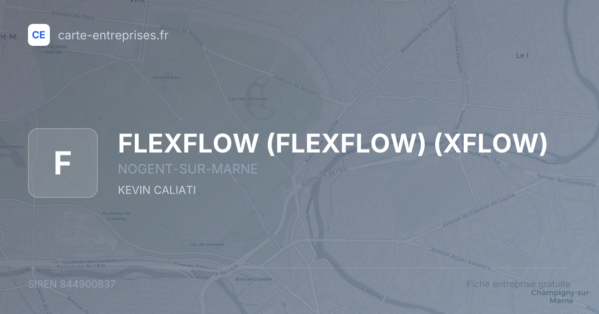 FLEXFLOW (FLEXFLOW) (XFLOW) — 844900837 — fiche entreprise