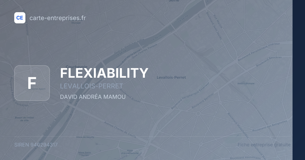 FLEXIABILITY — 940294317 — fiche entreprise