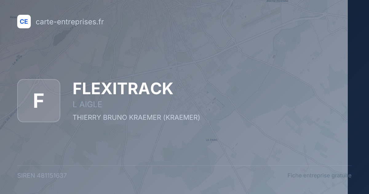 FLEXITRACK — 481151637 — fiche entreprise