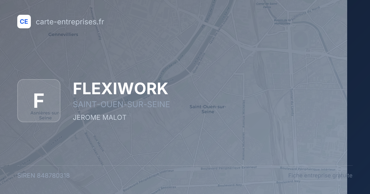 FLEXIWORK — 848780318 — fiche entreprise