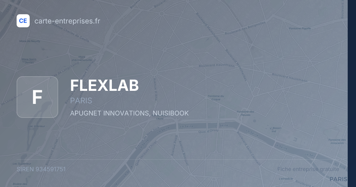 FLEXLAB — 934591751 — fiche entreprise