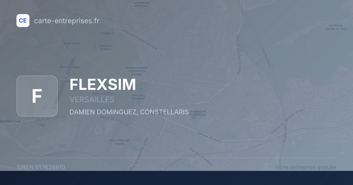 FLEXSIM — 817628910 — fiche entreprise
