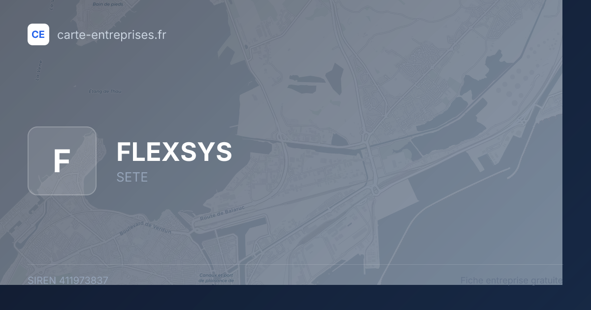 FLEXSYS — 411973837 — fiche entreprise