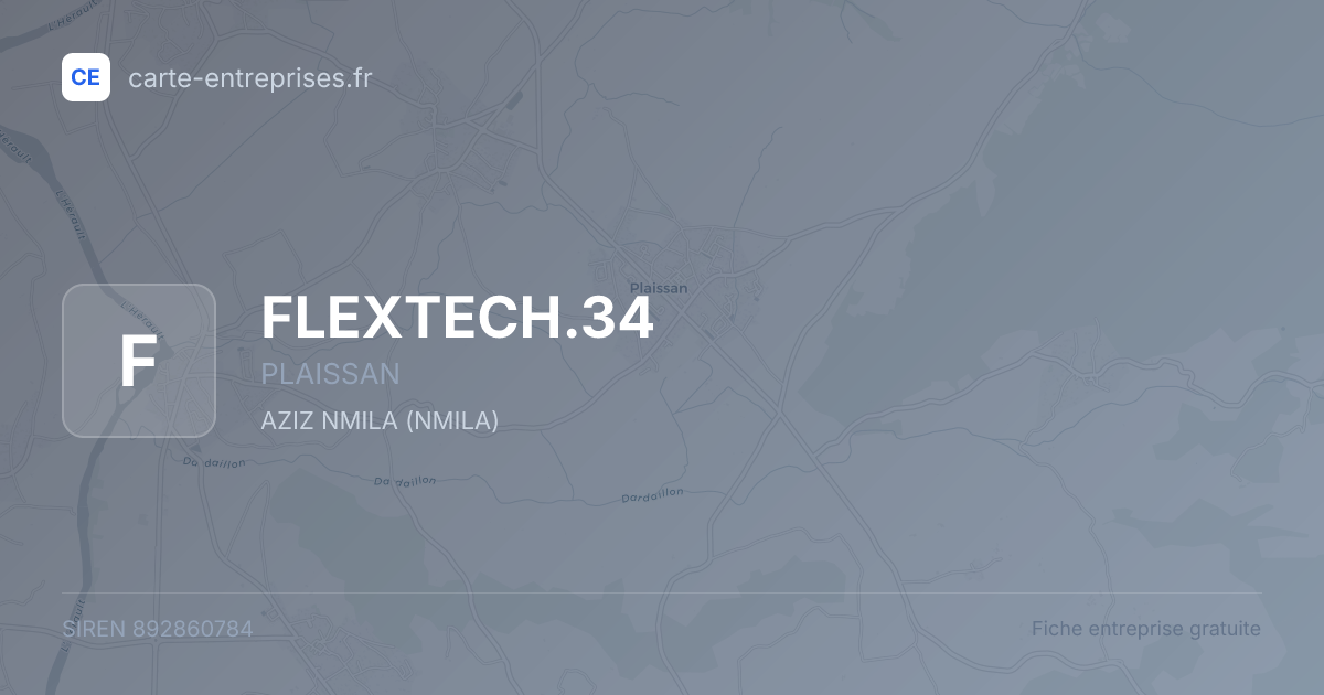 FLEXTECH.34 — 892860784 — fiche entreprise